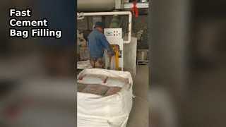 Çimento valf torbası dolgusu, pervane paketleyici