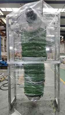 Dust free loading chute,built-in dust filter loading bellow telescopic chute for cement