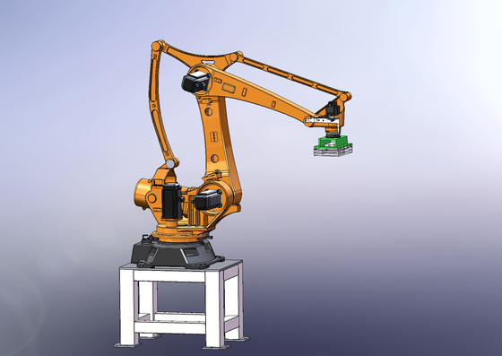 Robotic Bag Palletizing Equipment Automatic Flour Bagging Machine Food Industry
