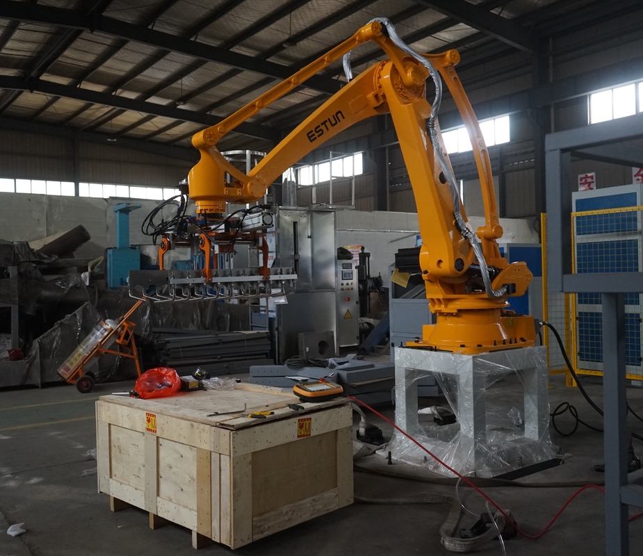 Bucket Food Palletizing Robots PlC Program Automatic Box Palletizer Bag Woven